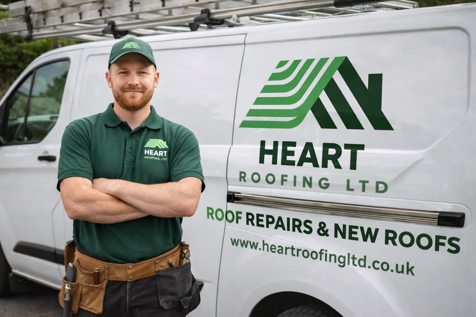 A completed pitched roof by Heart Roofing Ltd in Portsmouth